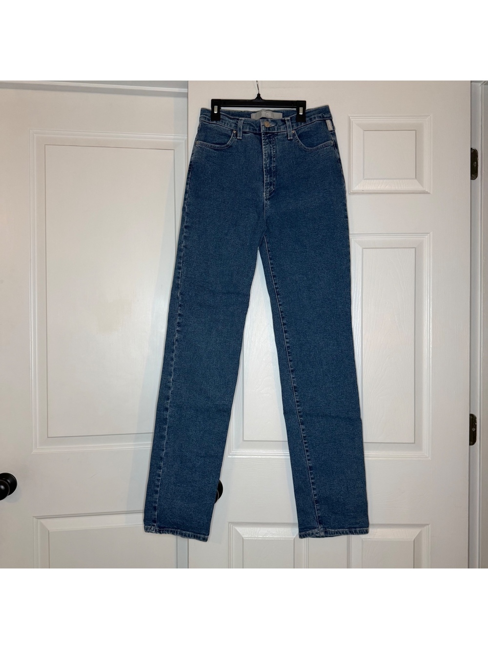 Vintage Versace Jeans Couture Blue Womens Straight Leg Size 33 w/ 34” Inseam